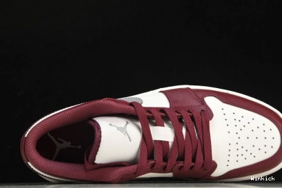553558-615 1 White Jordan Low Bordeaux 1121